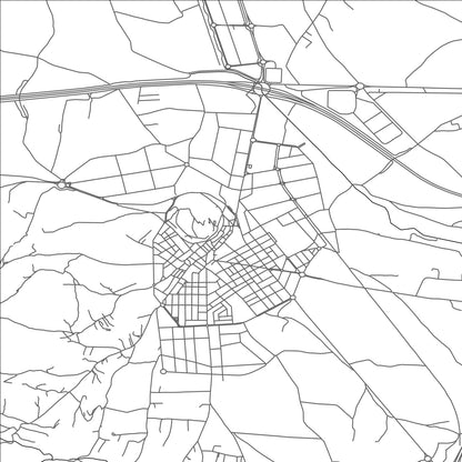 ROAD MAP OF CASTALLA, SPAIN BY MAPAKES