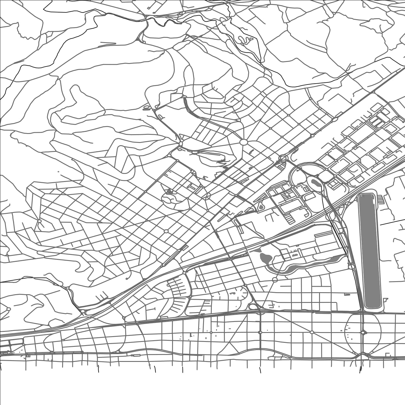 ROAD MAP OF CASTELLDEFELS, SPAIN BY MAPAKES