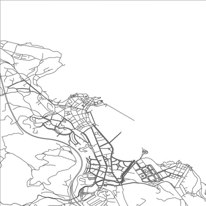 ROAD MAP OF CASTRO-URDIALES, SPAIN BY MAPAKES