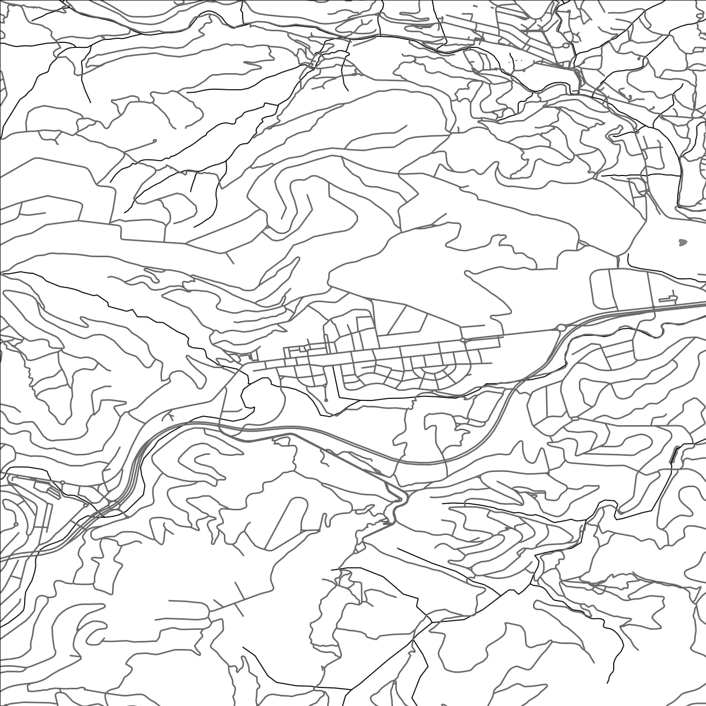 ROAD MAP OF CERVELLO, SPAIN BY MAPAKES