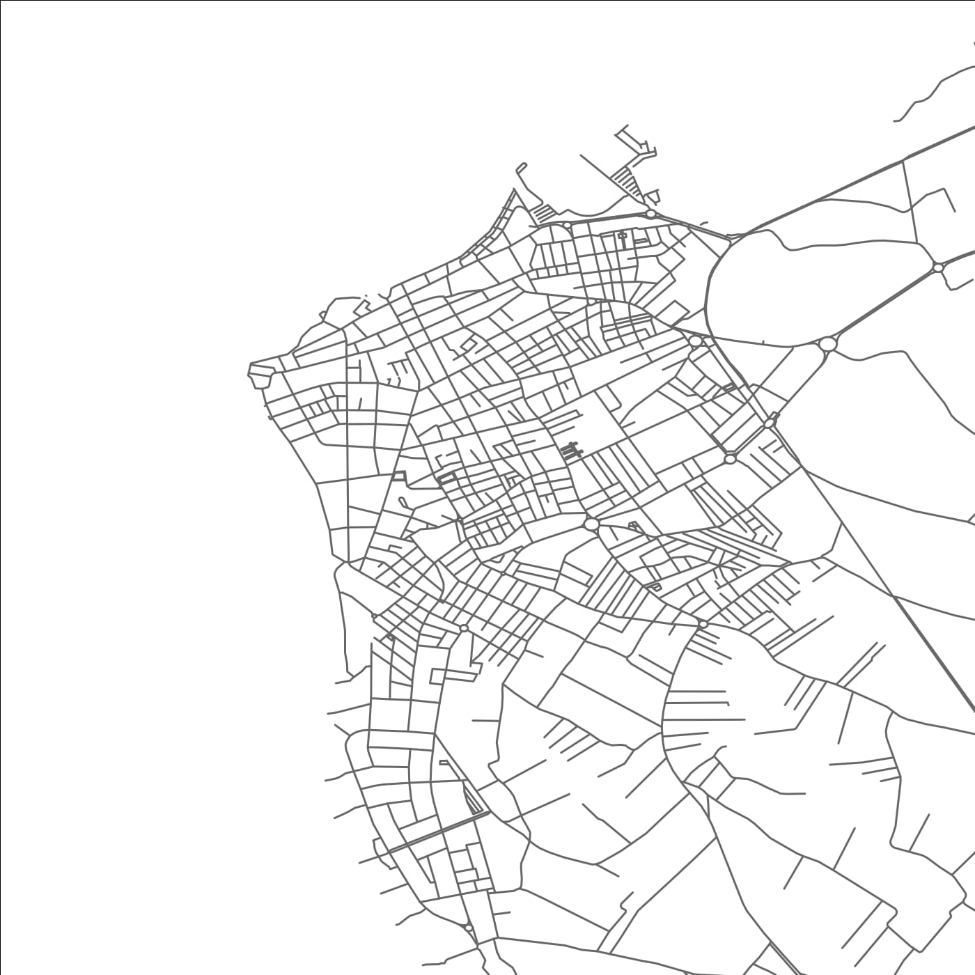 ROAD MAP OF CHIPIONA, SPAIN BY MAPAKES