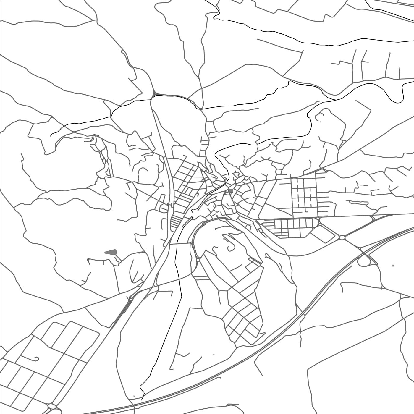 ROAD MAP OF CHIVA, SPAIN BY MAPAKES