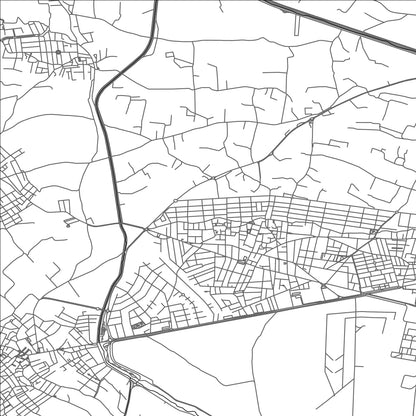 ROAD MAP OF CHURRIANA DE LA VEGA, SPAIN BY MAPAKES