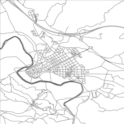 ROAD MAP OF CIEZA, SPAIN BY MAPAKES