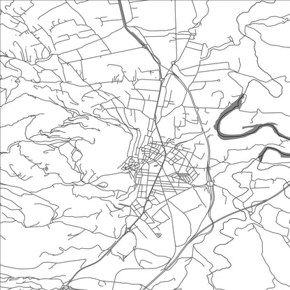 ROAD MAP OF COCENTAINA, SPAIN BY MAPAKES