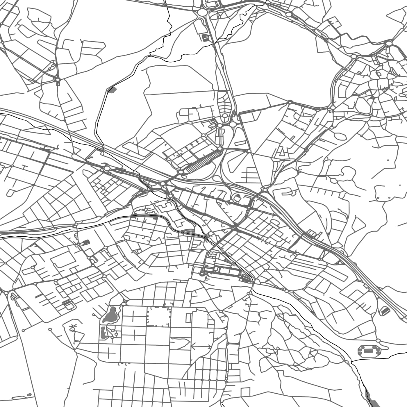 ROAD MAP OF COLLADO-VILLALBA, SPAIN BY MAPAKES