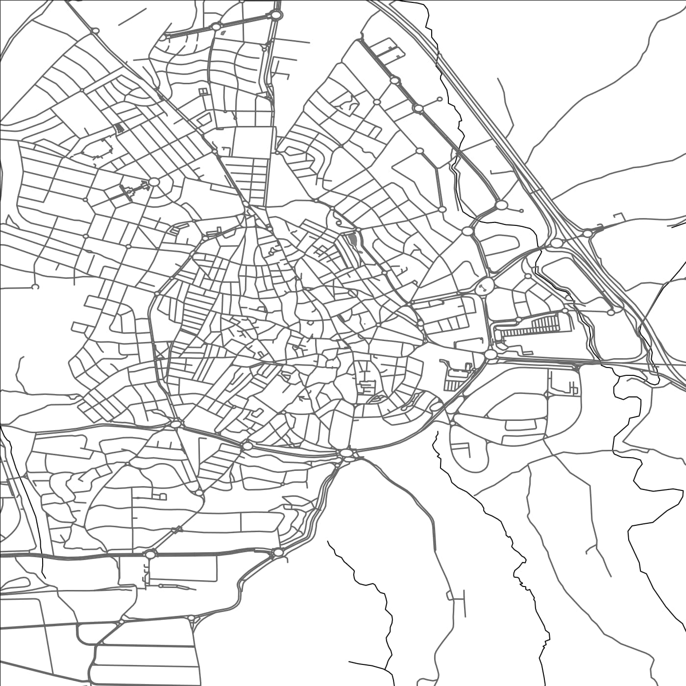 ROAD MAP OF COLMENAR VIEJO, SPAIN BY MAPAKES