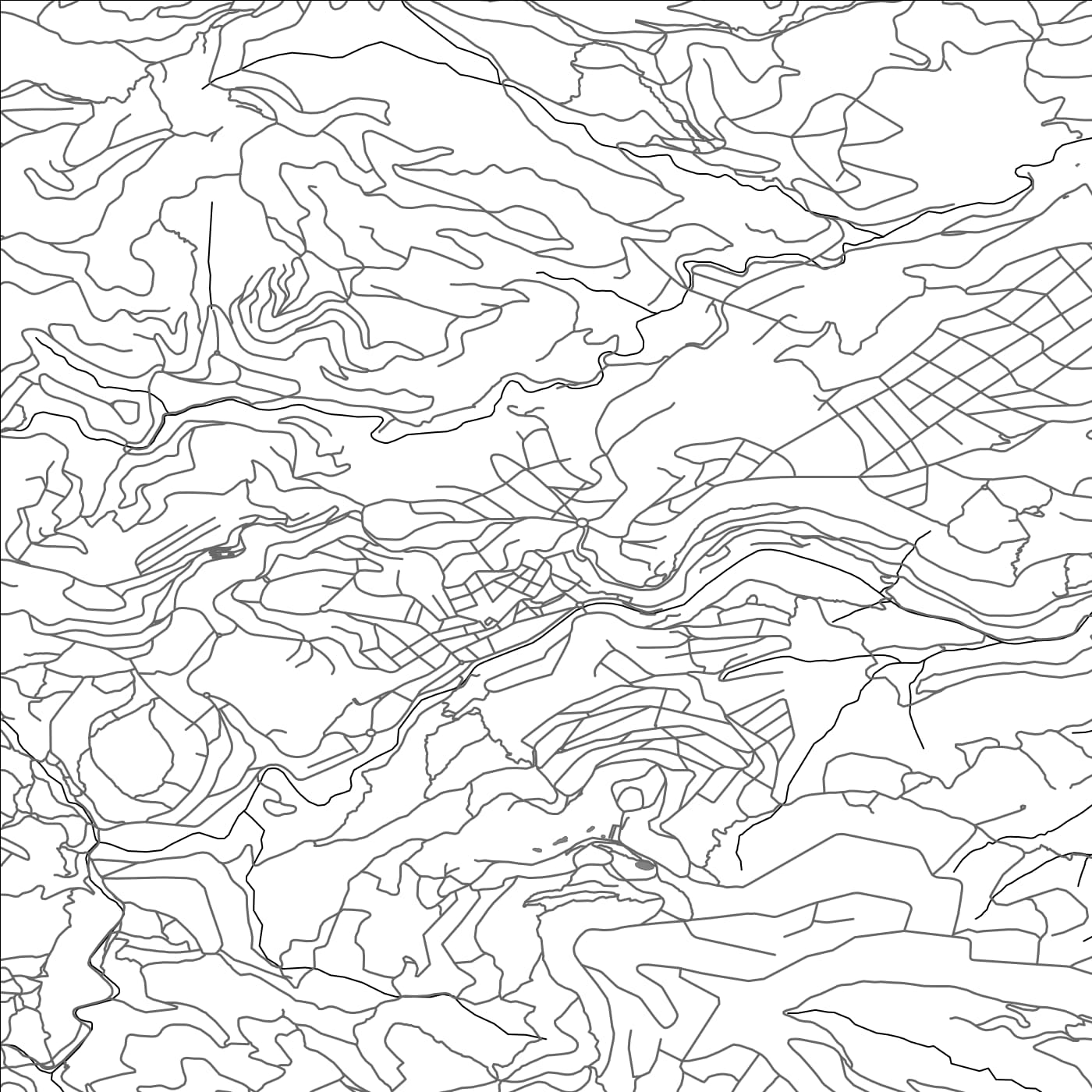 ROAD MAP OF CORBERA DE LLOBREGAT, SPAIN BY MAPAKES