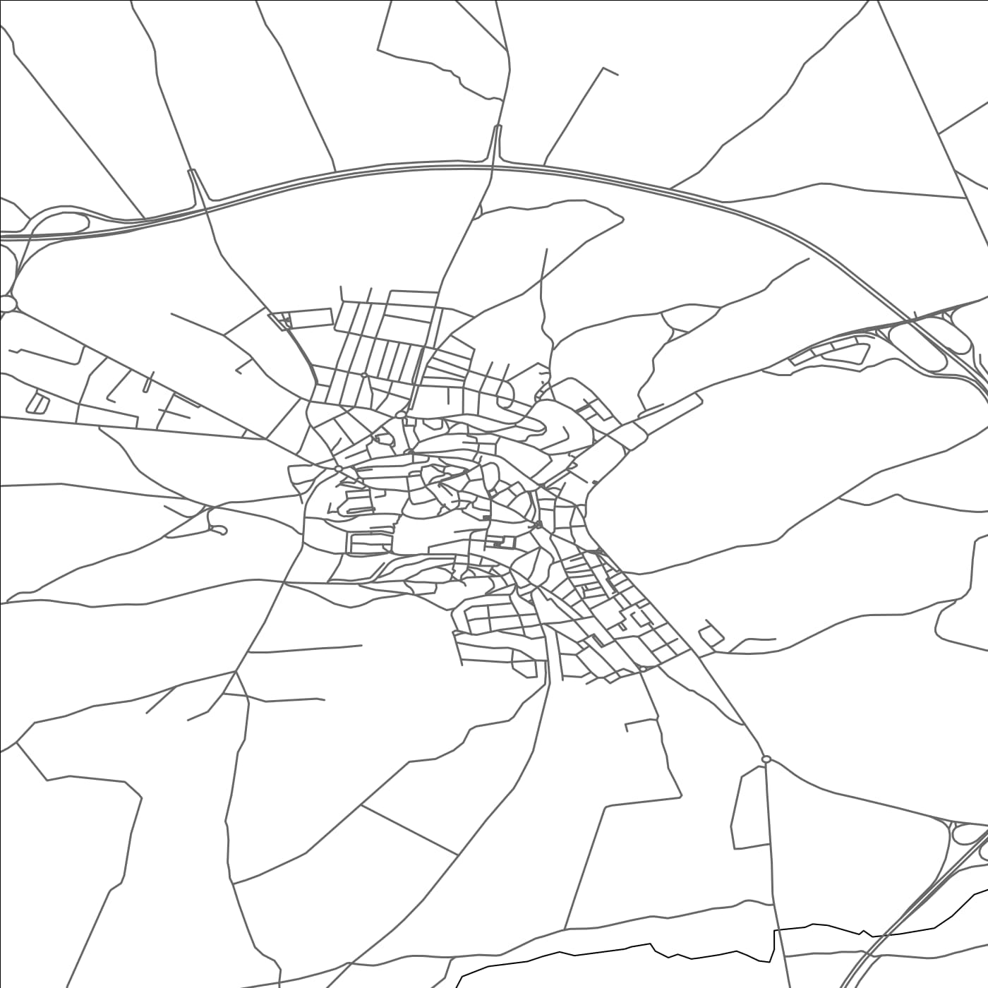 ROAD MAP OF CUELLAR, SPAIN BY MAPAKES