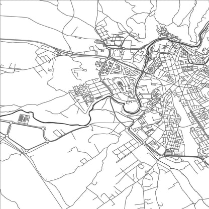 ROAD MAP OF CUENCA, SPAIN BY MAPAKES