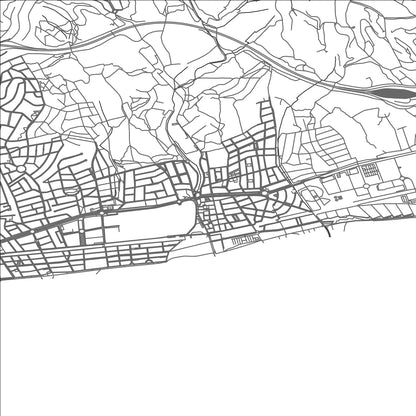 ROAD MAP OF CUNIT, SPAIN BY MAPAKES