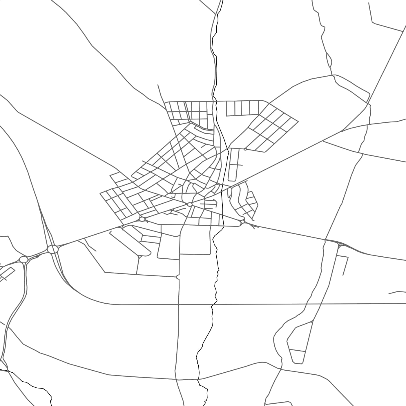 ROAD MAP OF DAGANZO DE ARRIBA, SPAIN BY MAPAKES