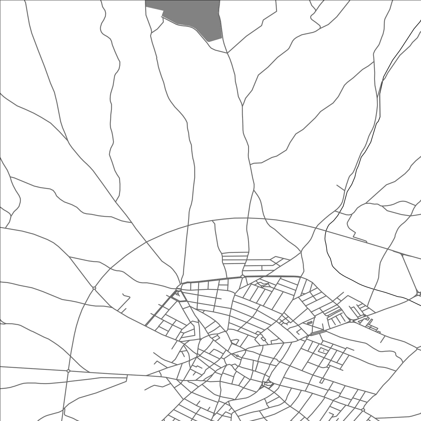 ROAD MAP OF DAIMIEL, SPAIN BY MAPAKES