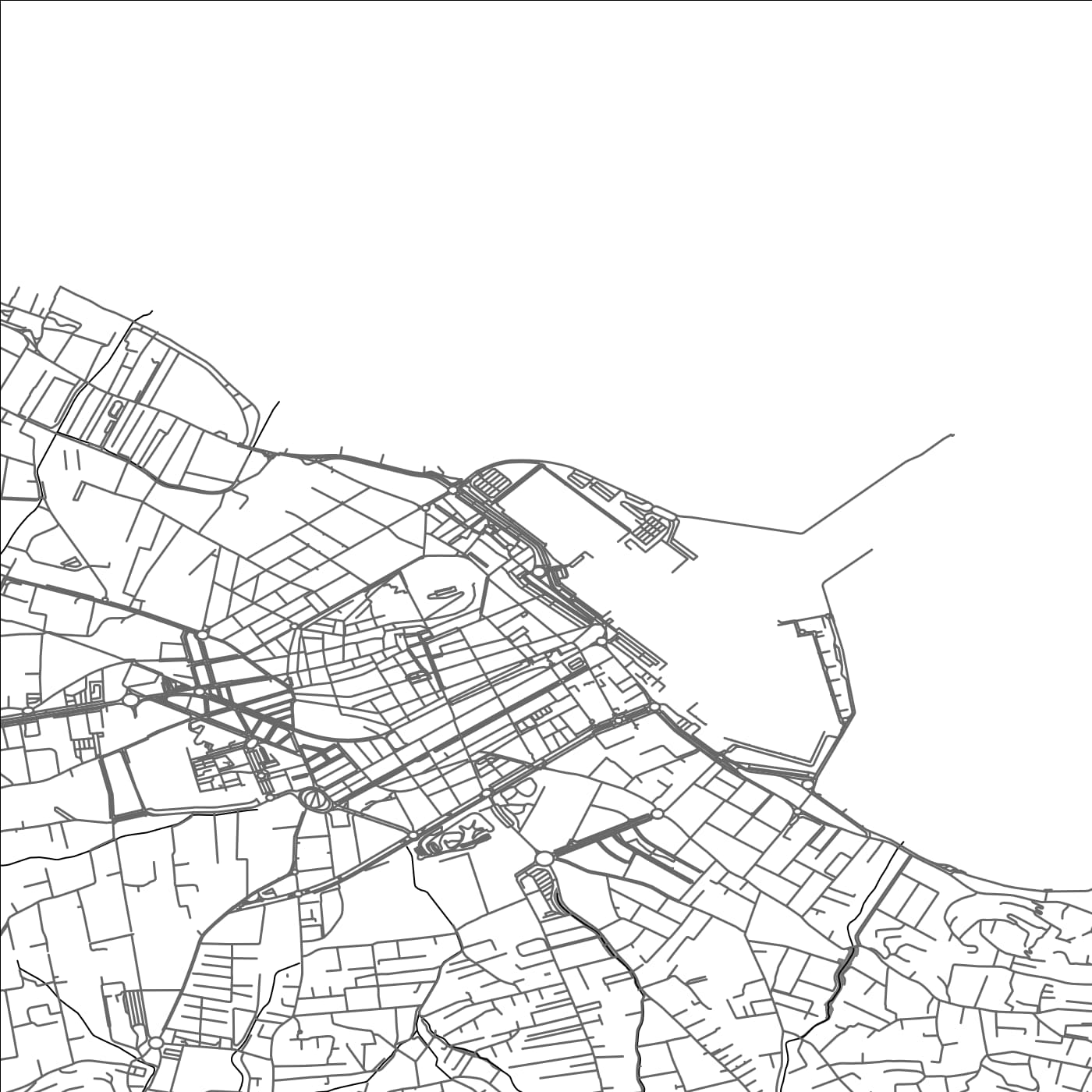 ROAD MAP OF DENIA, SPAIN BY MAPAKES