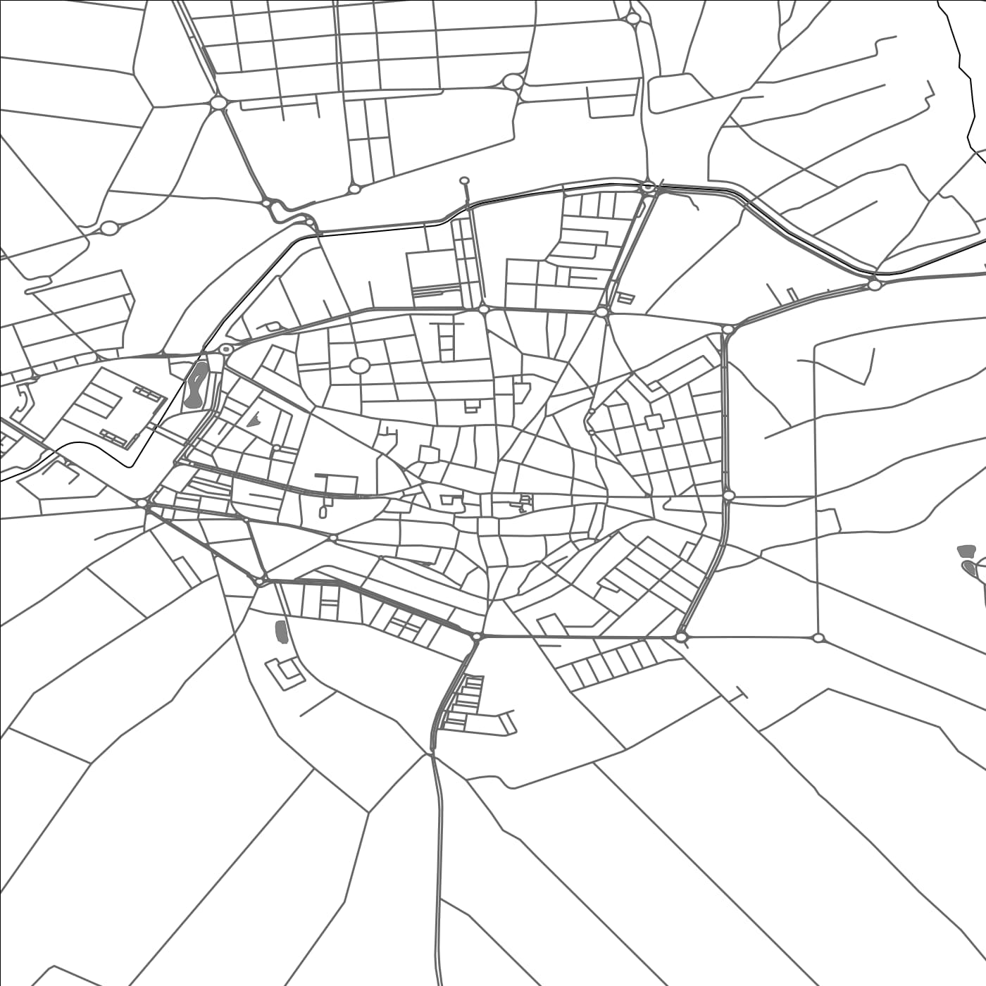 ROAD MAP OF DON BENITO, SPAIN BY MAPAKES