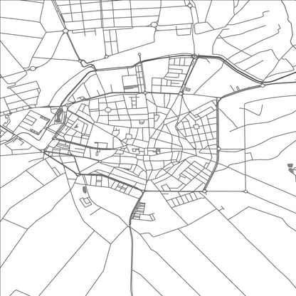 ROAD MAP OF DON BENITO, SPAIN BY MAPAKES