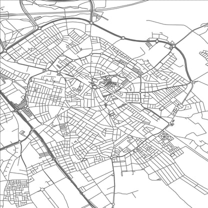 ROAD MAP OF DOS HERMANAS, SPAIN BY MAPAKES