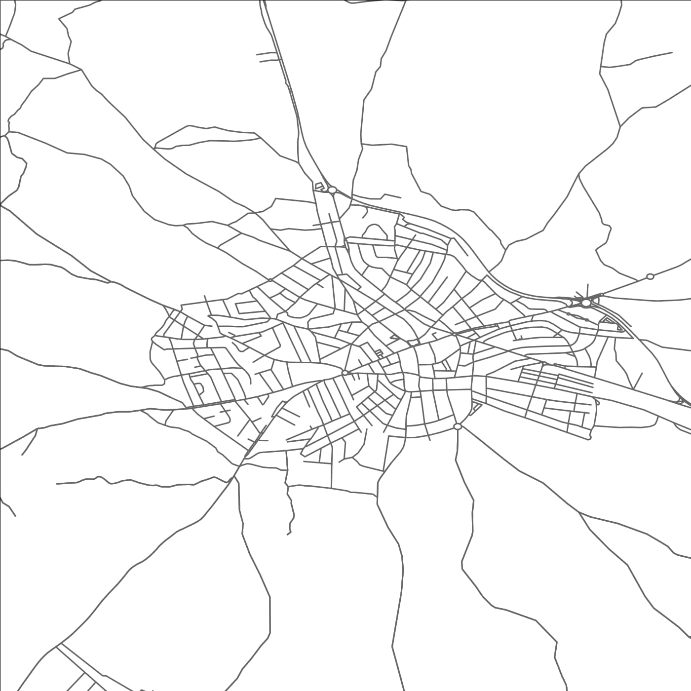 ROAD MAP OF EL ALAMO, SPAIN BY MAPAKES