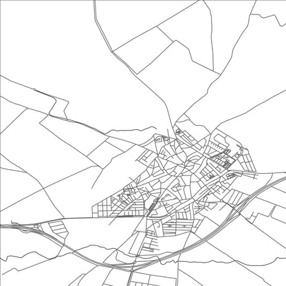 ROAD MAP OF EL ARAHAL, SPAIN BY MAPAKES