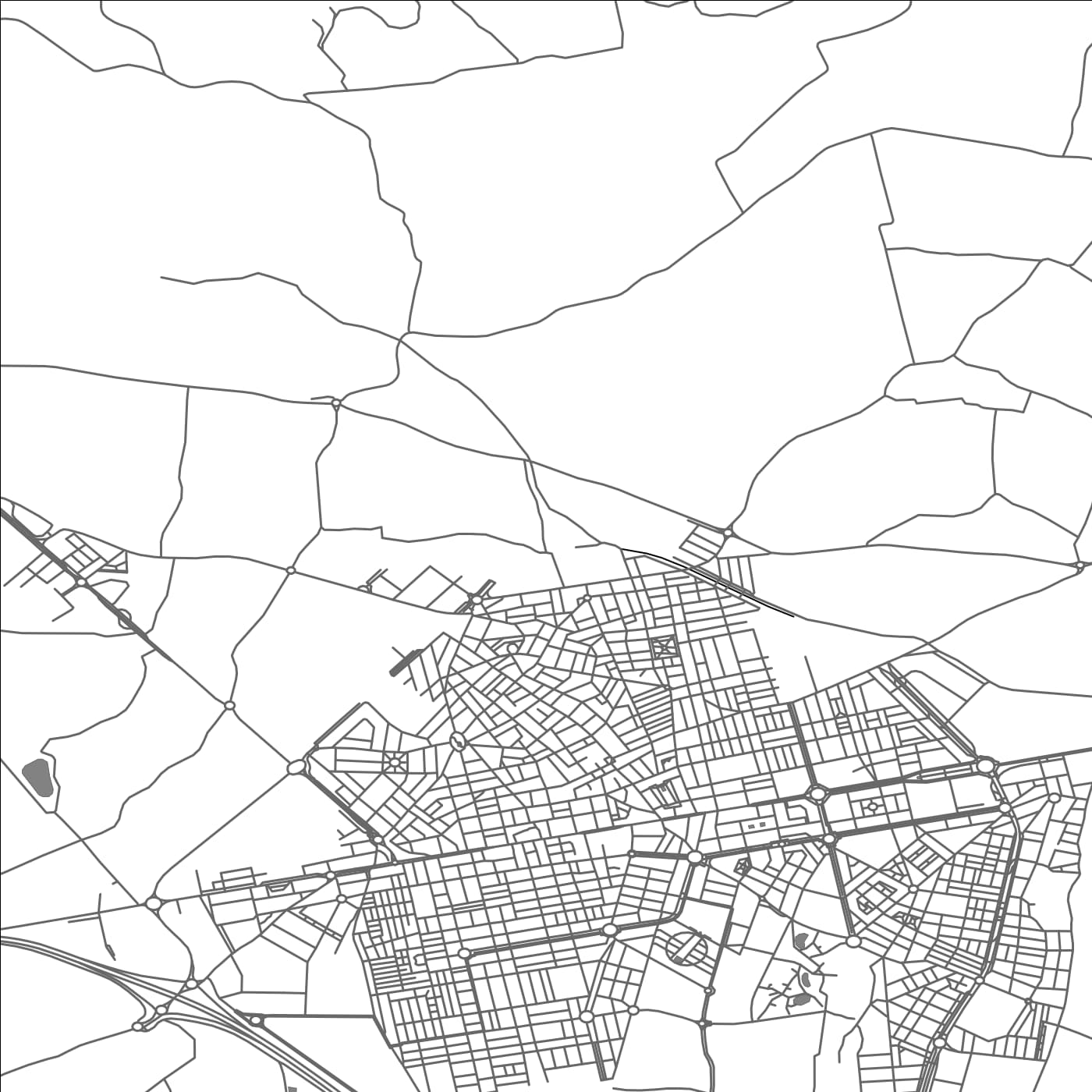 ROAD MAP OF EL EJIDO, SPAIN BY MAPAKES