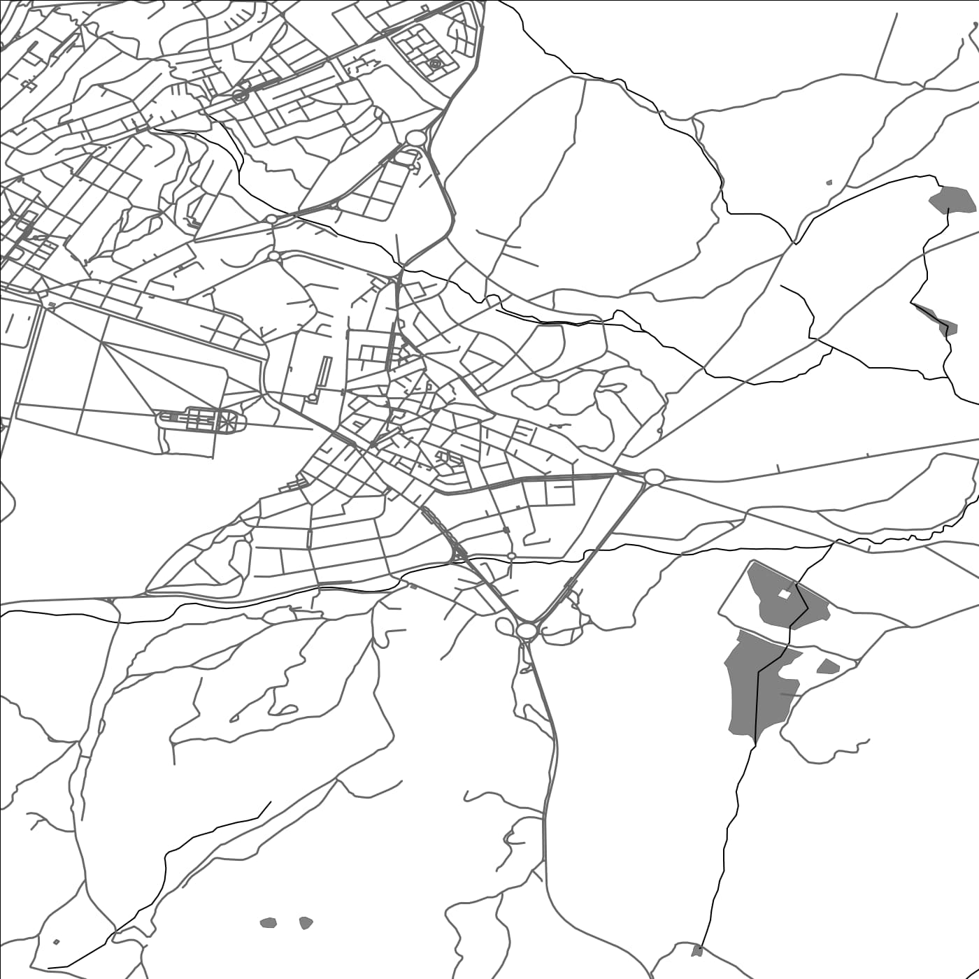 ROAD MAP OF EL ESCORIAL, SPAIN BY MAPAKES