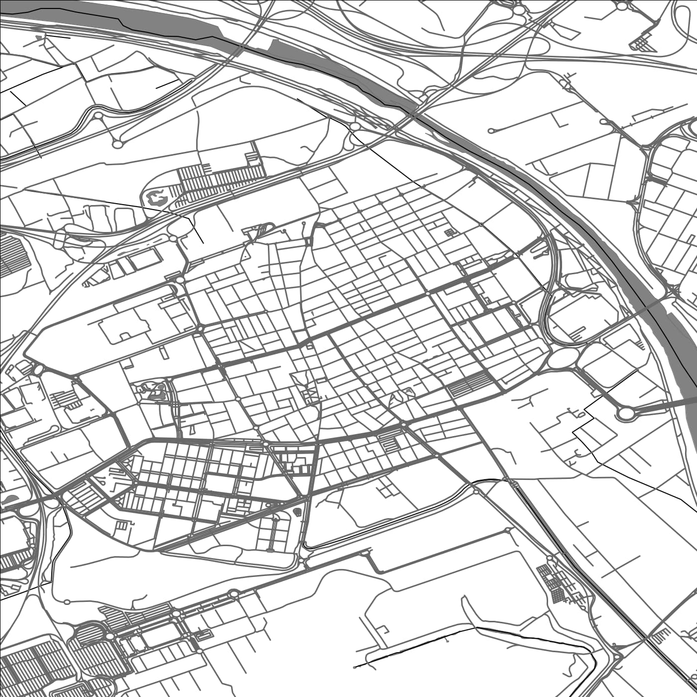 ROAD MAP OF EL PRAT DE LLOBREGAT, SPAIN BY MAPAKES