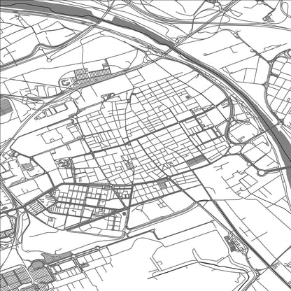 ROAD MAP OF EL PRAT DE LLOBREGAT, SPAIN BY MAPAKES