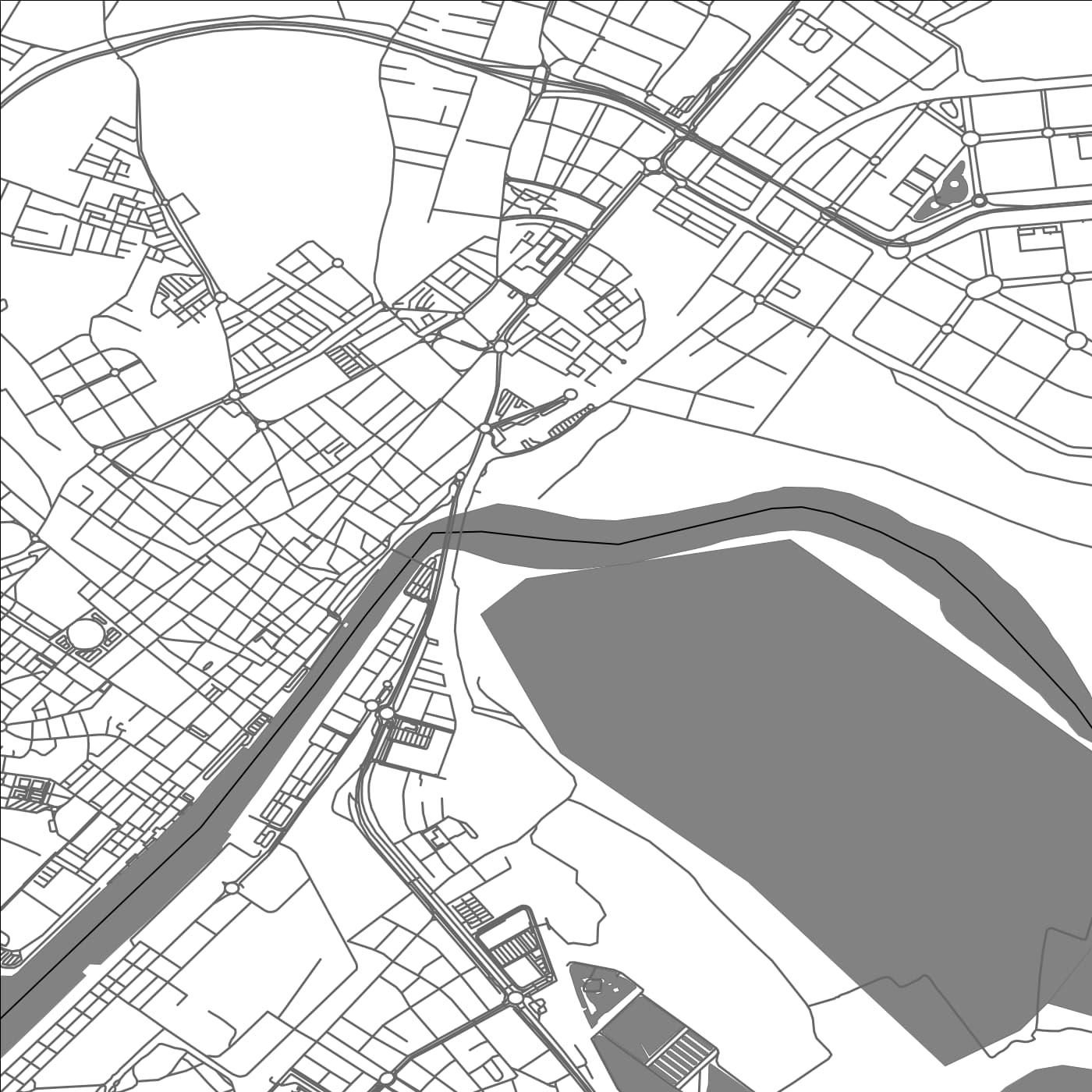 ROAD MAP OF EL PUERTO DE SANTA MARIA, SPAIN BY MAPAKES