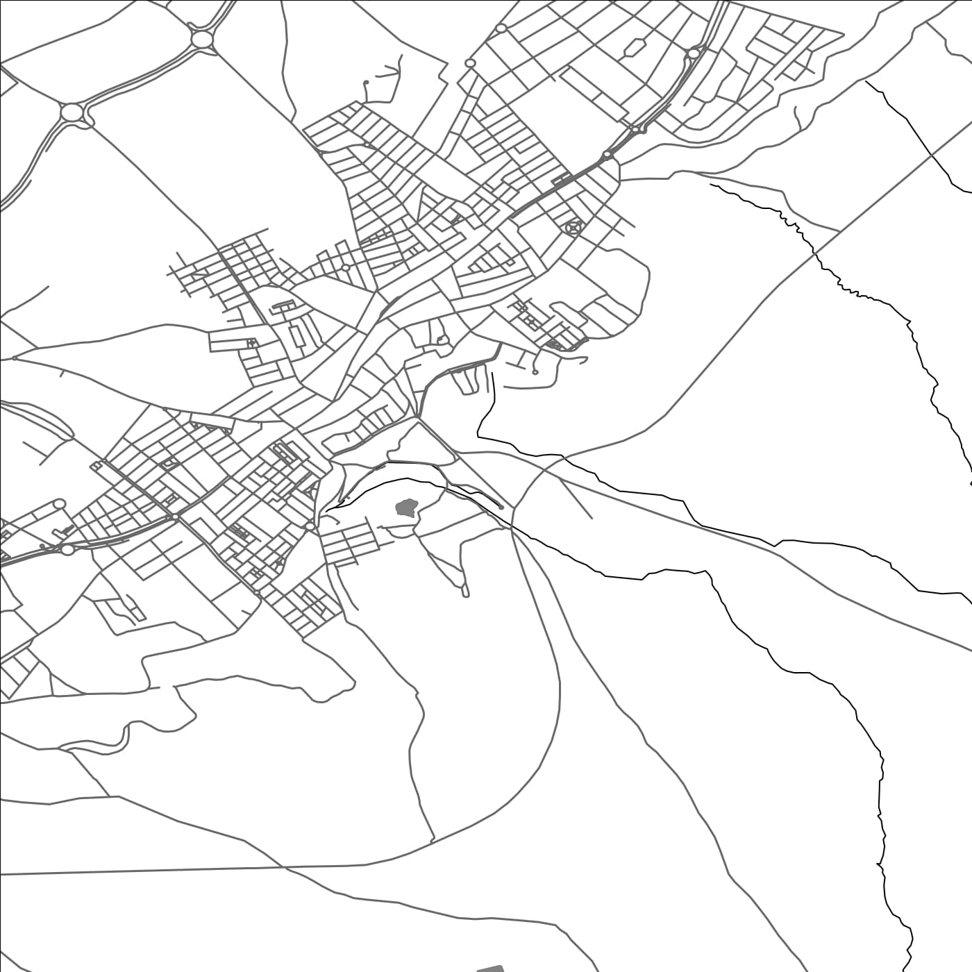 ROAD MAP OF EL VISO DEL ALCOR, SPAIN BY MAPAKES