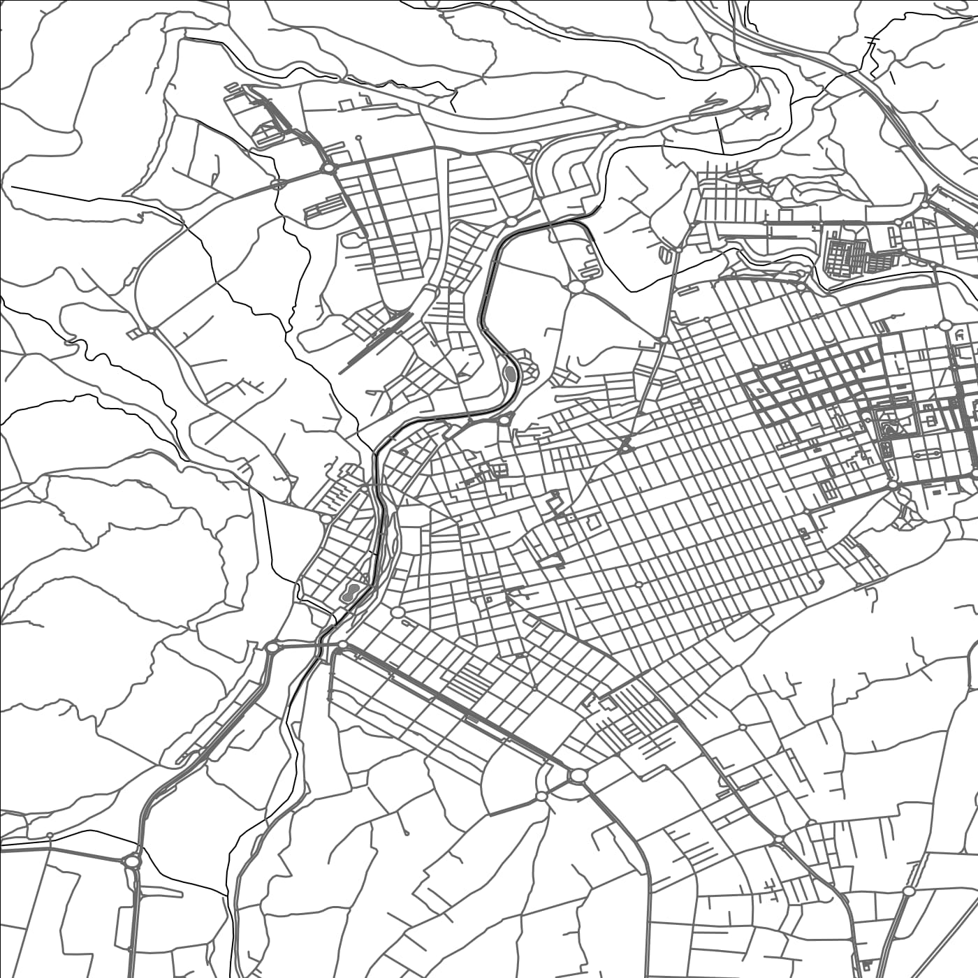 ROAD MAP OF ELDA, SPAIN BY MAPAKES