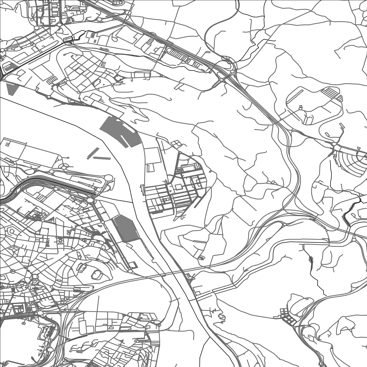 ROAD MAP OF ERANDIO, SPAIN BY MAPAKES