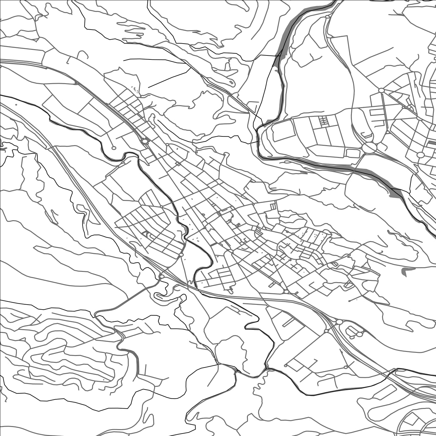 ROAD MAP OF ESPARRAGUERA, SPAIN BY MAPAKES