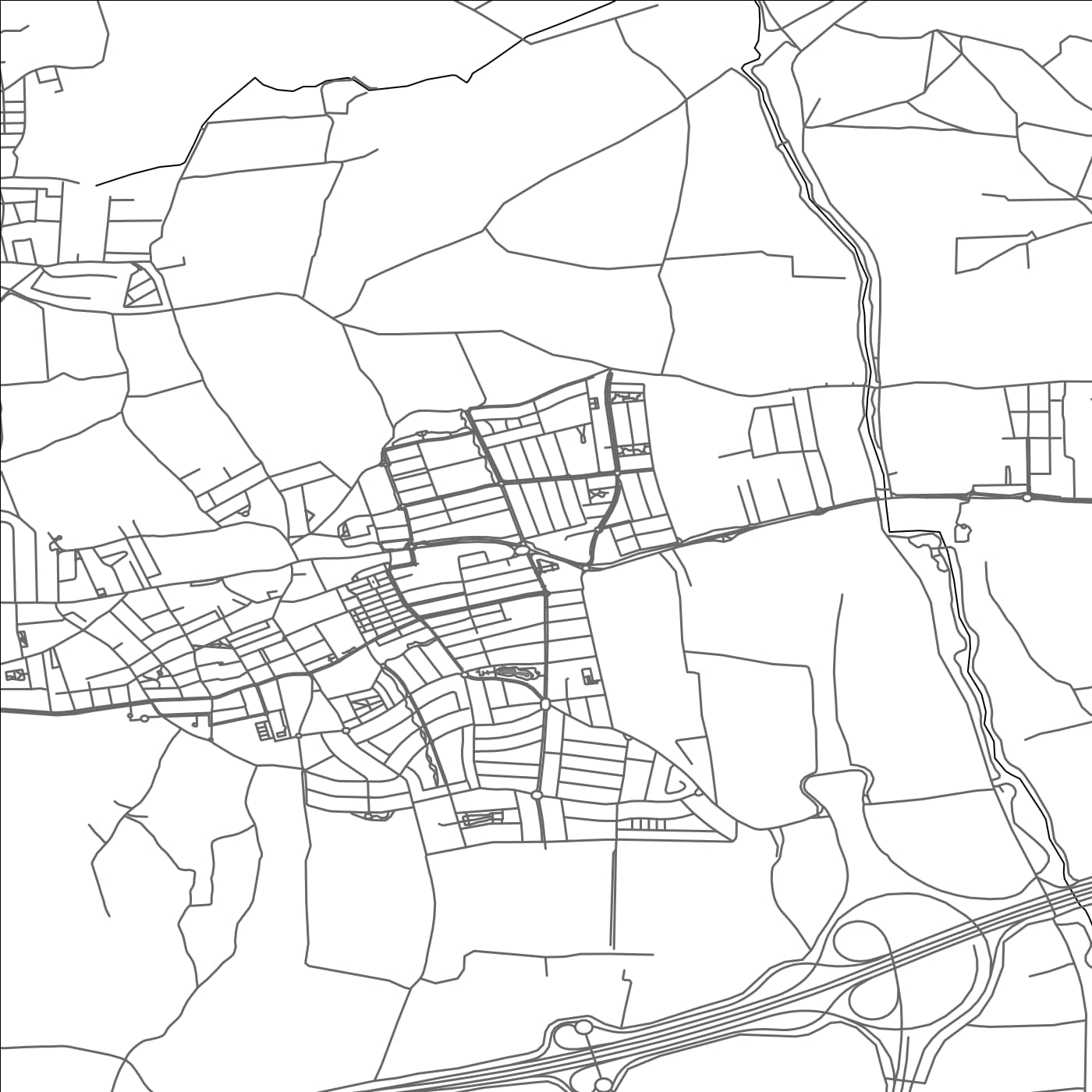 ROAD MAP OF ESPARTINAS, SPAIN BY MAPAKES