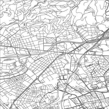 ROAD MAP OF ESPLUGAS DE LLOBREGAT, SPAIN BY MAPAKES