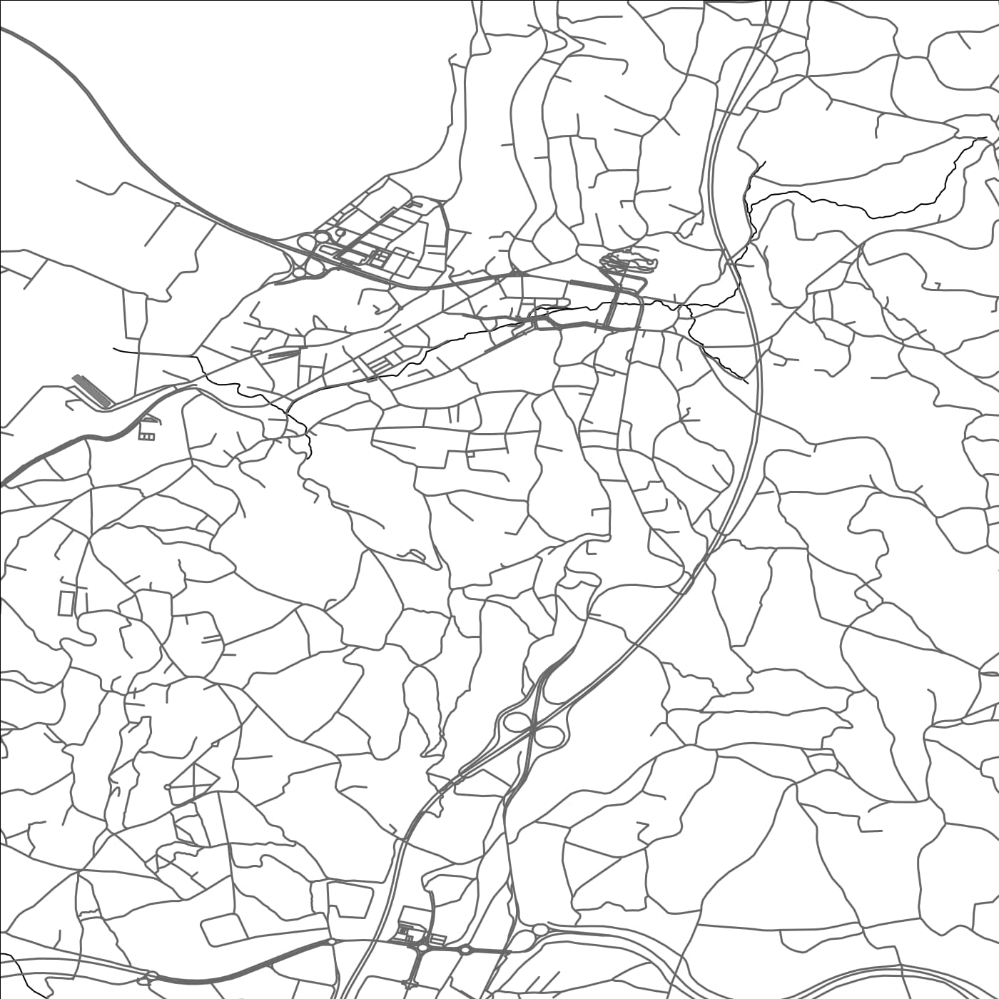 ROAD MAP OF FENE, SPAIN BY MAPAKES