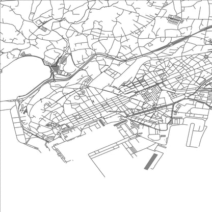 ROAD MAP OF FERROL, SPAIN BY MAPAKES