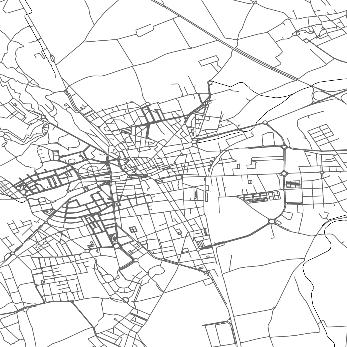 ROAD MAP OF FIGUERAS, SPAIN BY MAPAKES