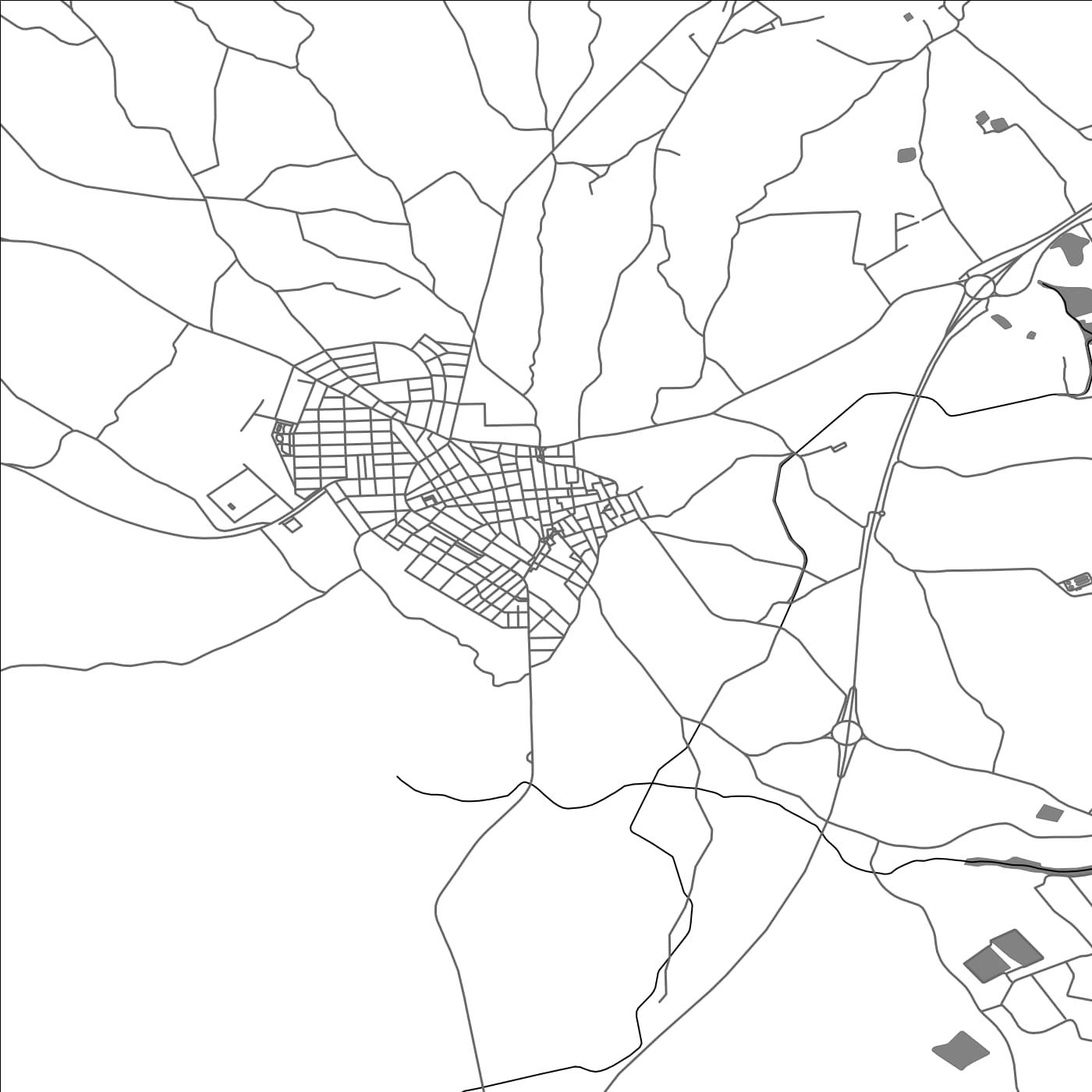 ROAD MAP OF FORTUNA, SPAIN BY MAPAKES