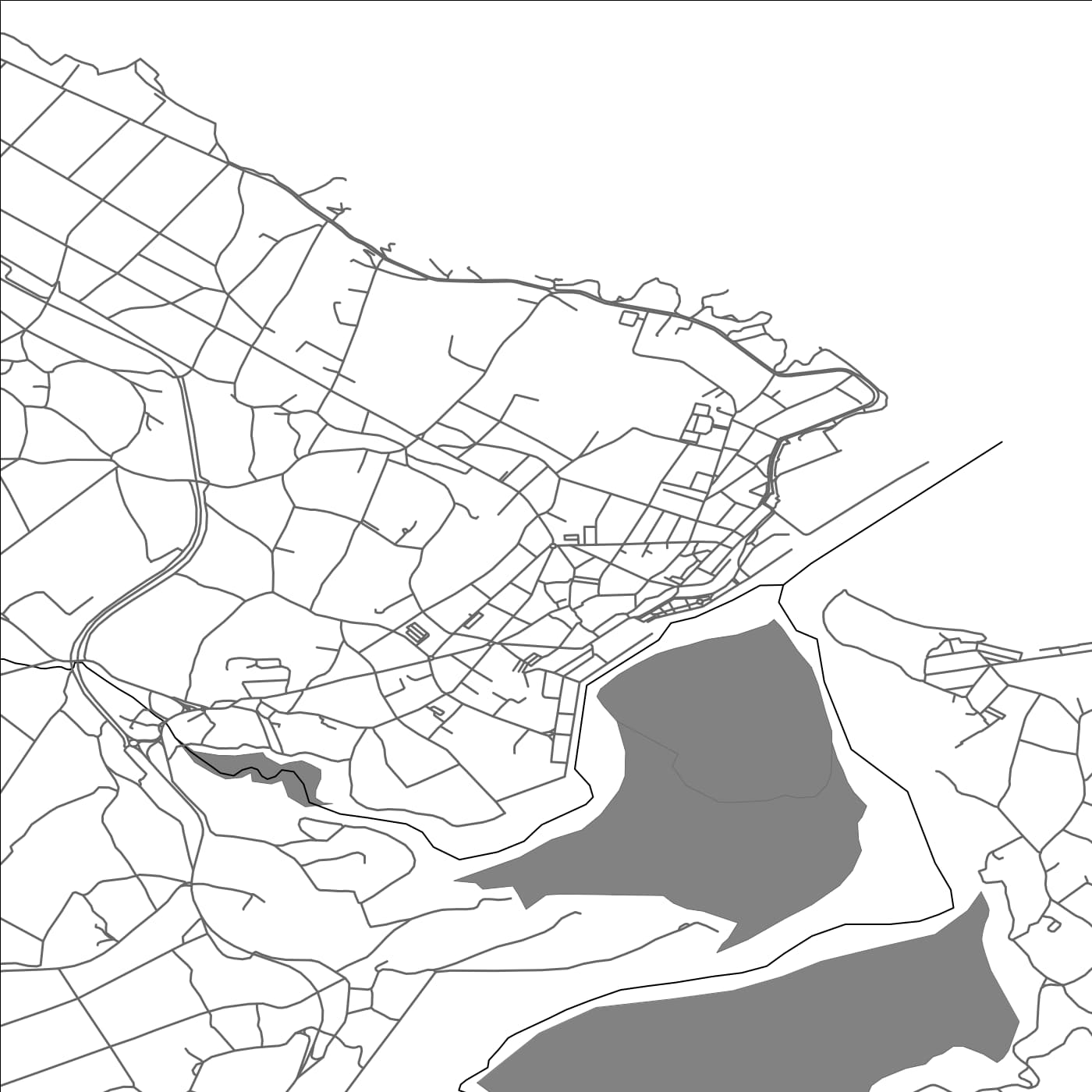 ROAD MAP OF FOZ, SPAIN BY MAPAKES