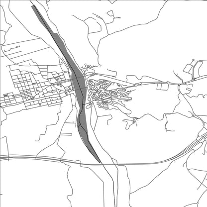 ROAD MAP OF FRAGA, SPAIN BY MAPAKES