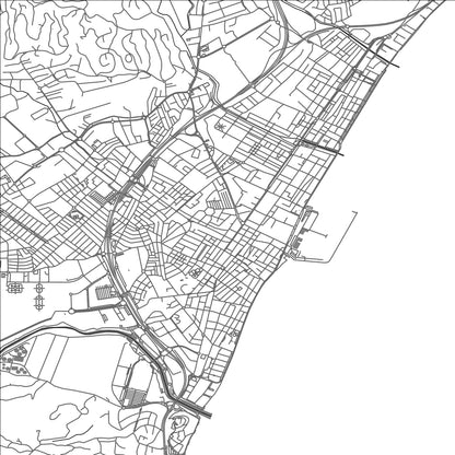 ROAD MAP OF FUENGIROLA, SPAIN BY MAPAKES