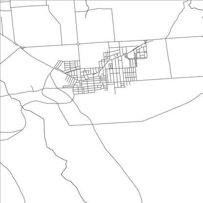 ROAD MAP OF FUENTE PALMERA, SPAIN BY MAPAKES