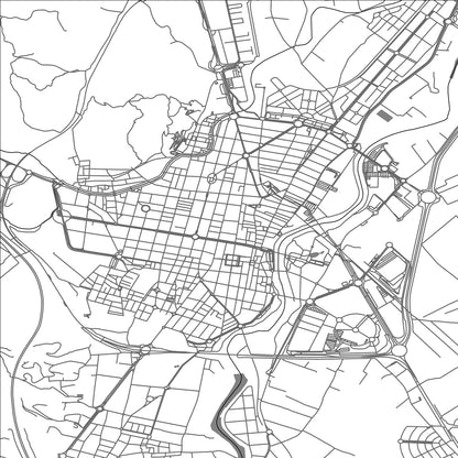 ROAD MAP OF GANDIA, SPAIN BY MAPAKES