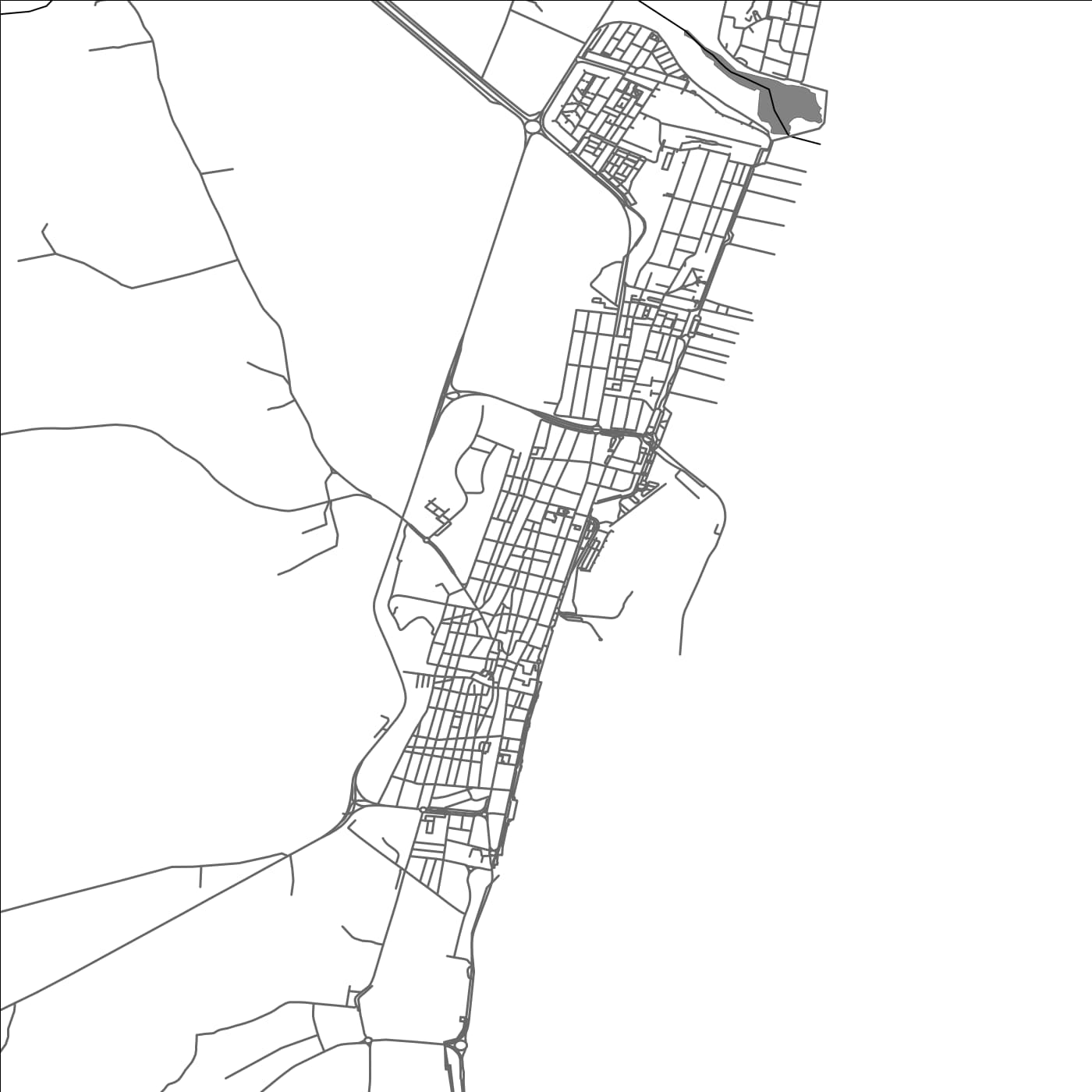 ROAD MAP OF GARRUCHA, SPAIN BY MAPAKES