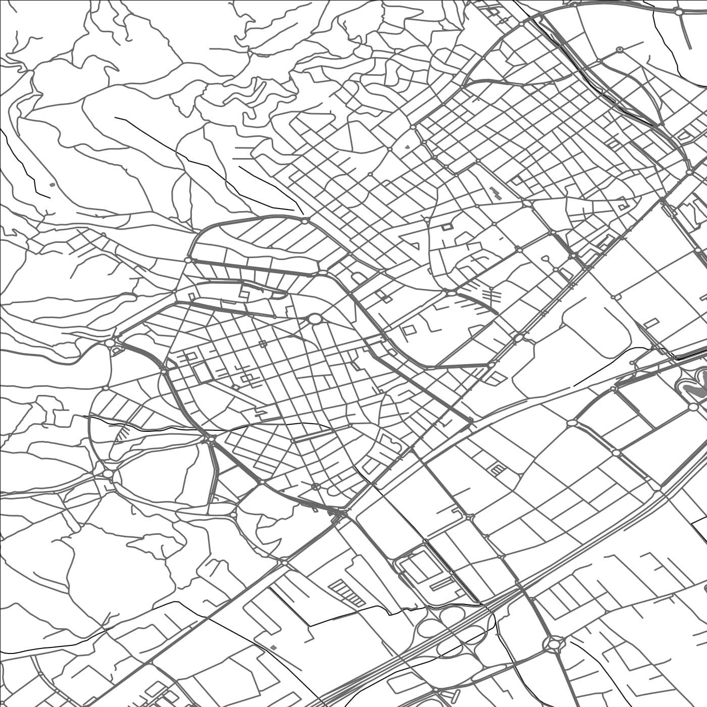 ROAD MAP OF GAVA, SPAIN BY MAPAKES