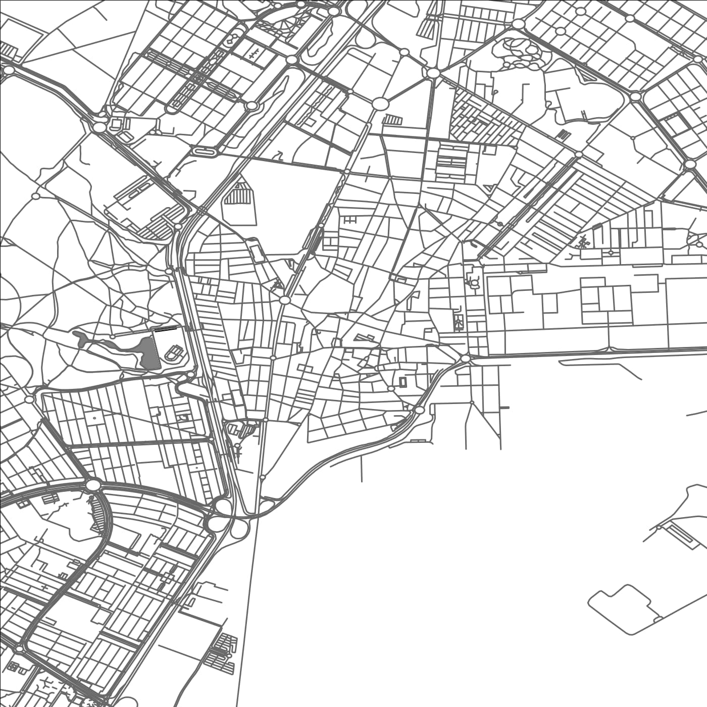 ROAD MAP OF GETAFE, SPAIN BY MAPAKES