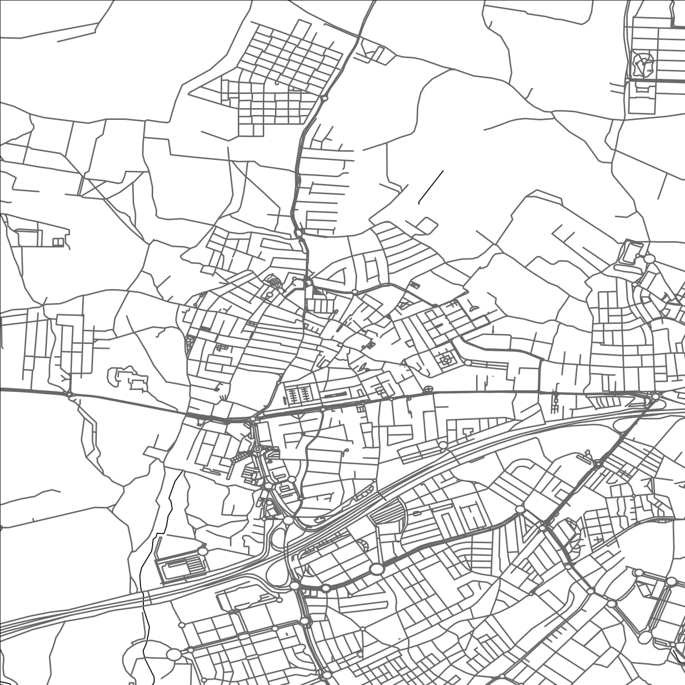 ROAD MAP OF GINES, SPAIN BY MAPAKES