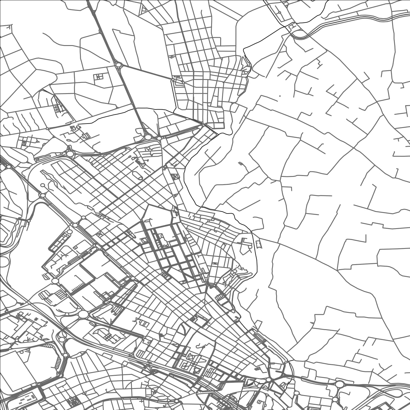 ROAD MAP OF GODELLA, SPAIN BY MAPAKES