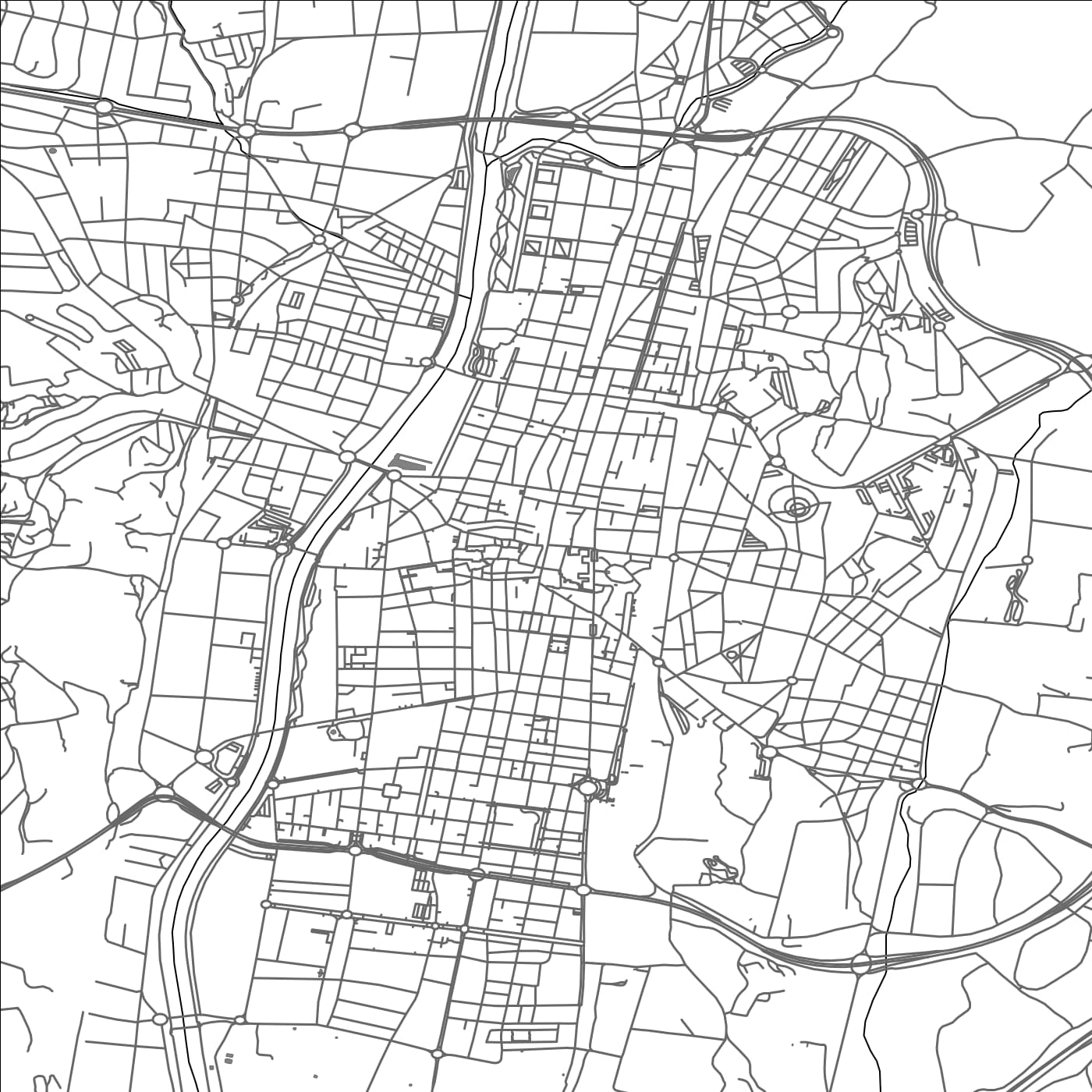 ROAD MAP OF GRANOLLERS, SPAIN BY MAPAKES