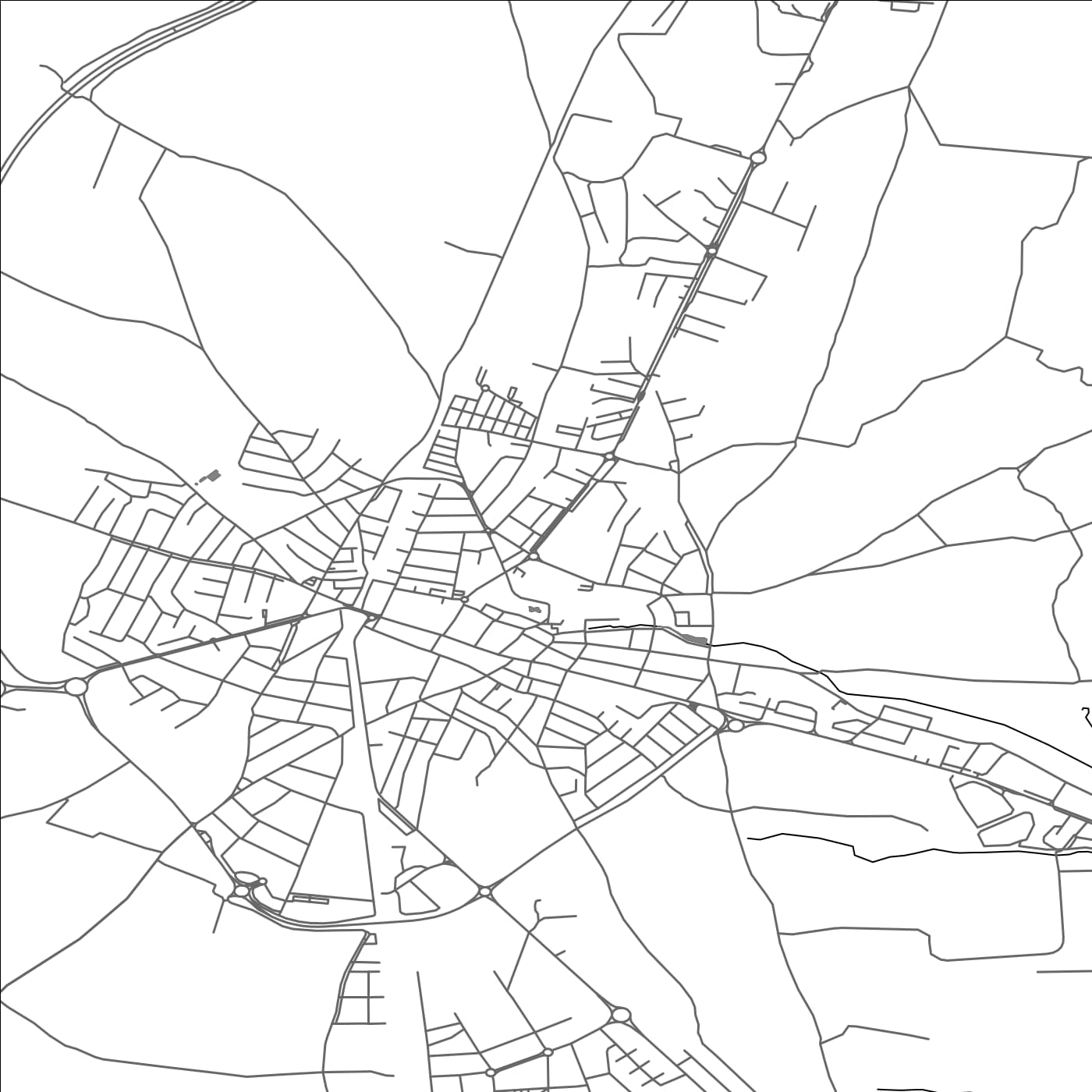 ROAD MAP OF GRINON, SPAIN BY MAPAKES